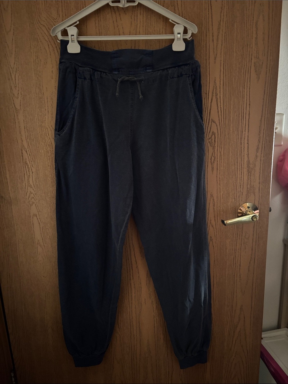 Vintage Navy Drawstring Jogger Jeans